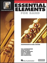 Essential Elements Interactive, Book 2 Trumpet band method book cover